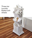  CLOTHES BASKETS + Clothes Single Hanger Stand+2 shelves / علاقة الملابس + سلة الملابس 