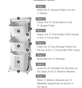  CLOTHES BASKETS + Clothes Single Hanger Stand+2 shelves / علاقة الملابس + سلة الملابس 