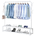  CLOTHES BASKETS + Clothes Single Hanger Stand+2 shelves / علاقة الملابس + سلة الملابس 