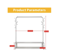  CLOTHES BASKETS + Clothes Single Hanger Stand+2 shelves / علاقة الملابس + سلة الملابس 