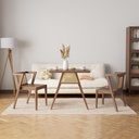 Dining Table Set for 2 Chairs Stackable/ طقم طاولة طعام مكون من كرسيين قابلين للتكديس
