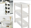 White 4-LAYERS NARROW places Organizer/ منظم أبيض للأماكن الضيقة بأربع طبقات 