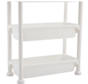 White 4-LAYERS NARROW places Organizer/ منظم أبيض للأماكن الضيقة بأربع طبقات 