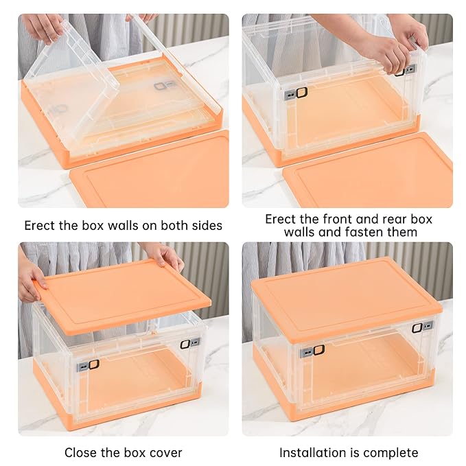 Foldable Storage Box with window/صندوق تخزين قابل للطي مع نافذة