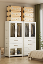 Folding Wardrobe Double door Storage box