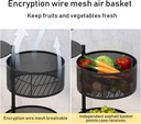 Rotating ALUMINIUM Kitchen rack 5-layer with wheels/رف مطبخ دوار من الألومنيوم مكون من 5 رفوف مع عجلات