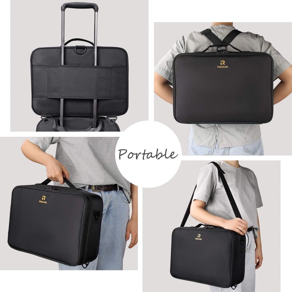 Large Professional Makeup Case 16.5in / حقيبة مكياج احترافية كبيرة مقاس 16.5 بوصة