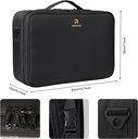 Large Professional Makeup Case 16.5in / حقيبة مكياج احترافية كبيرة مقاس 16.5 بوصة