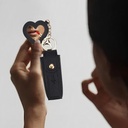 PU lipstick punch with mirror