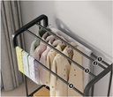 Multi-Pole Clothes Hanger with 1 shelf 91x44x157cm/علاقة ملابس متعددة الاعمدة مع رف واحد