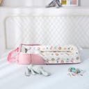 Baby Cot Nest Bed Bebe Protect Cradle Cushion Bumper Travel Crib for Newborn  / سرير أطفال وسادة سفر لحديثي الولادة 