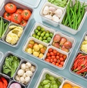 4-Compartment Detachable Fridge Food Container/ علبة حفظ الطعام قابلة للفصل مكونة من 4 أقسام