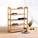  4-layer shoe rack 68*24*64/ رف أحذية خشبي  4 رفوف