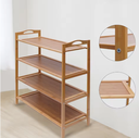  4-layer shoe rack 68*24*64/ رف أحذية خشبي  4 رفوف