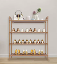  4-layer shoe rack 68*24*64/ رف أحذية خشبي  4 رفوف