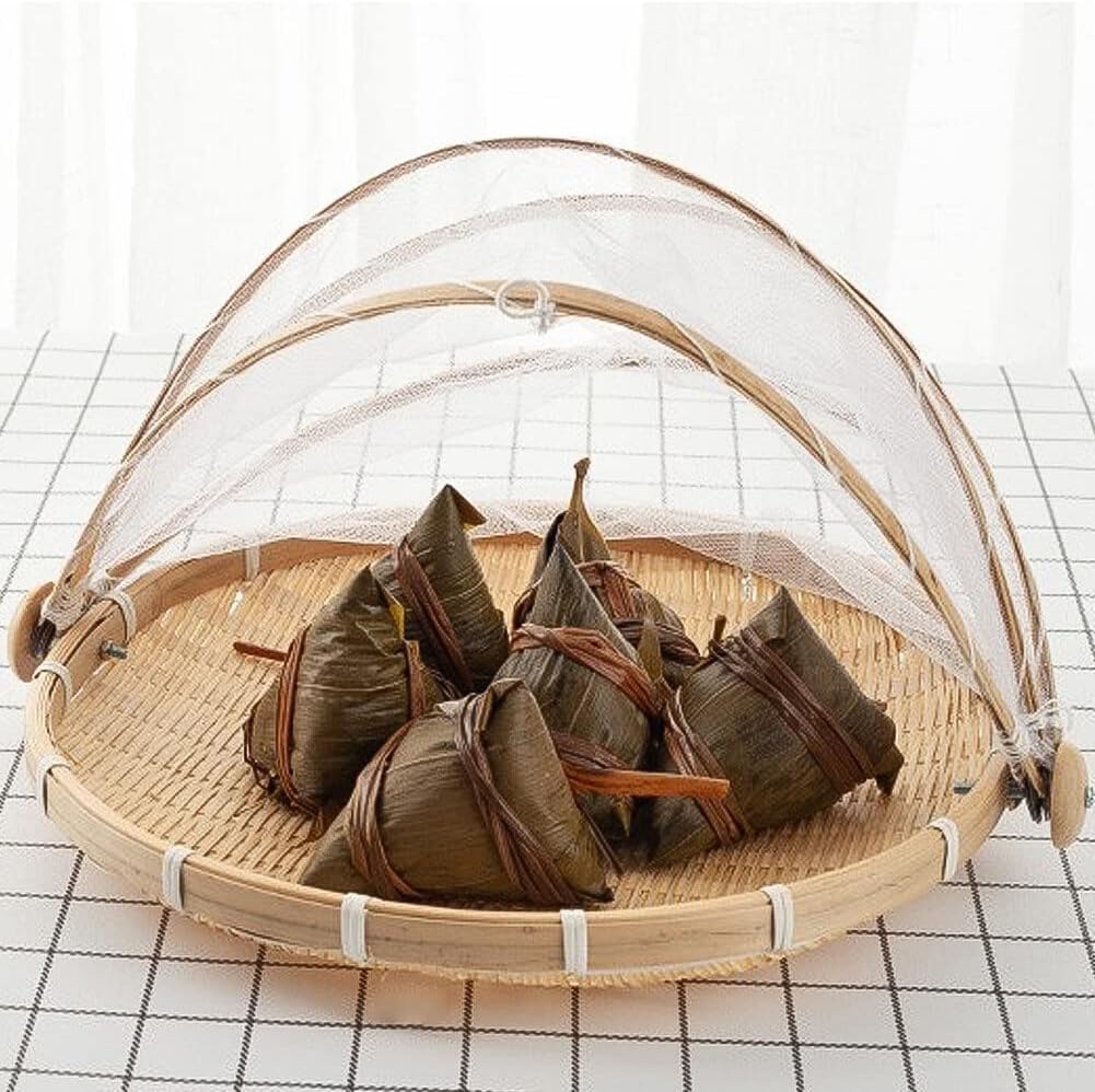 BAMBOO FOOD COVER SET 3 PCs /مجموعة أغطية طعام من الخيزران، 3 قطع