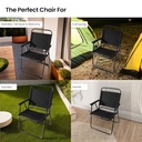   Kermit Foldable Chair Black ,White / كرسي كيرميت قابل للطي أسود وأبيض