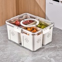 4-Compartment Detachable Fridge Food Container/ علبة حفظ الطعام قابلة للفصل مكونة من 4 أقسام