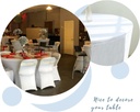 Round Table Cover white-150cm/غطاء طاولة مستديرة أبيض