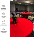 Round Table Cover RED-150cm/غطاء طاولة مستديرة لون الأحمر