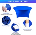 Round Table Cover BLUE-150cm/ غطاء طاولة مستديرة لون الأزرق
