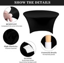 Round Table Cover BLACK-150cm/ غطاء طاولة مستديرة لون الاسود