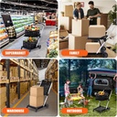 Double-layer aluminum shopping cart (one basket) /عربة تسوق من الألومنيوم مزدوجة الطبقات (سلة واحدة)
