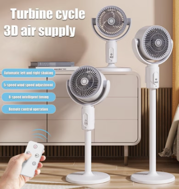 F1 Portable Wireless Foldable Fan & Bluetooth Speaker With Remote Control 7200mAh Battery /
