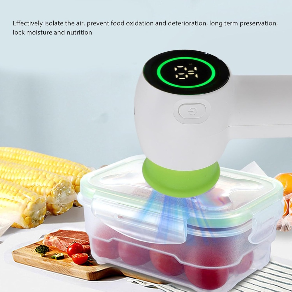 Handheld Vacuum sealing machine/جهاز سحب ونفخ الهواء المحمولة القابلة لإعادة الشحن