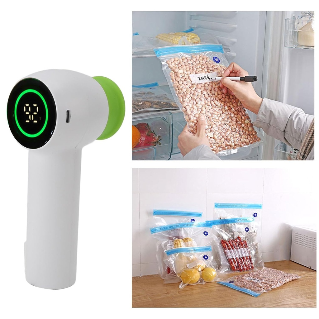 Handheld Vacuum sealing machine/جهاز سحب ونفخ الهواء المحمولة القابلة لإعادة الشحن