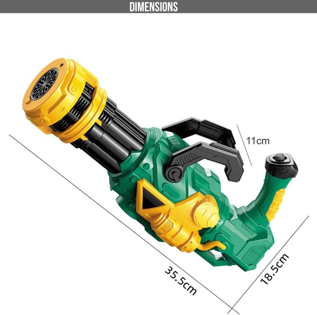 SPACE ARMOR GATLING BUBBLES GUN/مسدس فقاعات 