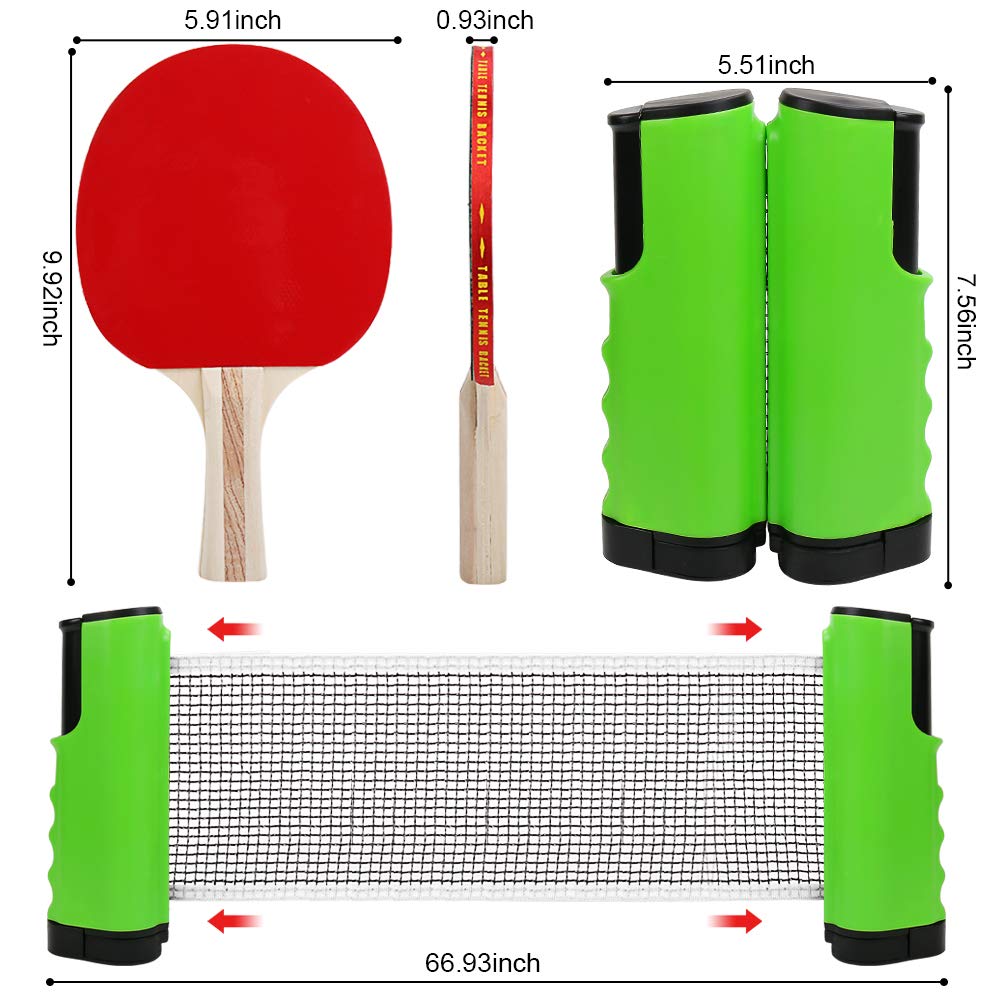 PORTABLE TABLE TENNIS SET 