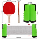PORTABLE TABLE TENNIS SET 