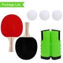 PORTABLE TABLE TENNIS SET 