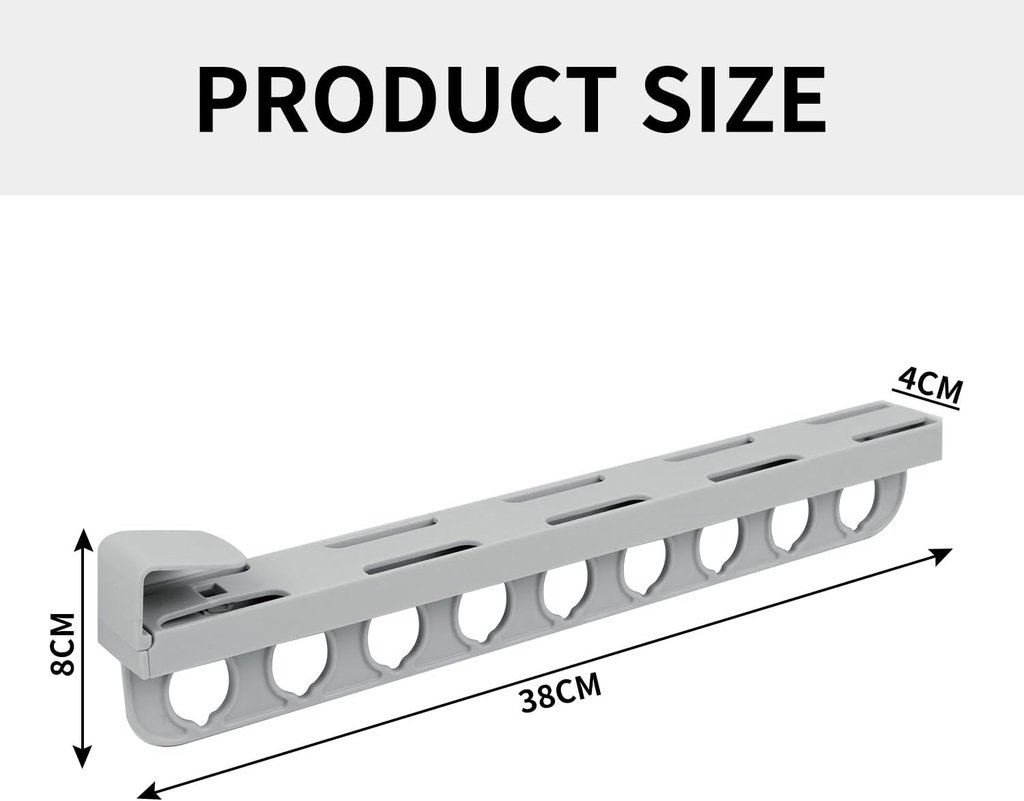 Extendable Pull-out Closet Clothes Rail /سكة تعليق ملابس قابلة للسحب والتمديد