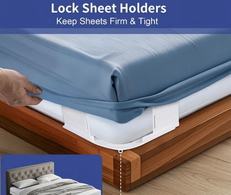 Bed Cover Holder Grippers 4PCs / مشابك تثبيت غطاء السرير
