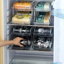 Extendable Can Organizer Dispenser for Refrigerator 15-23.5cm /منظم علب المشروبات للثلاجة قابل للتمديد