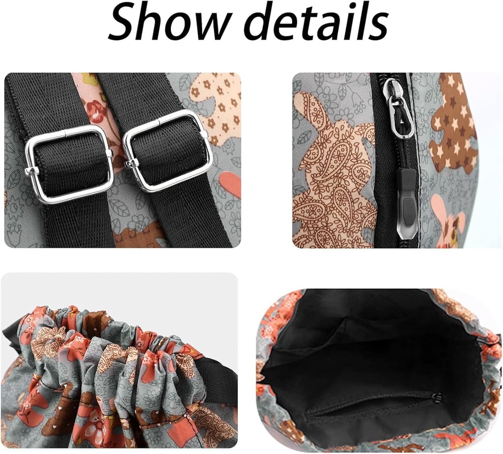 Foldable Large Capacity Backpack/ حقيبة ظهر قابلة للطي بسعة كبيرة