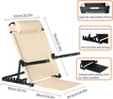 Back Support Adjustable Chair (40-90º)/كرسي دعم الظهر القابل للتعديل (40-90 درجة)