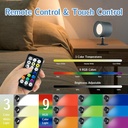 LED Wall Mounted RGB Lights, Rechargeable Battery /مصابيح LED RGB مثبتة على الحائط، بطارية قابلة لإعادة الشحن