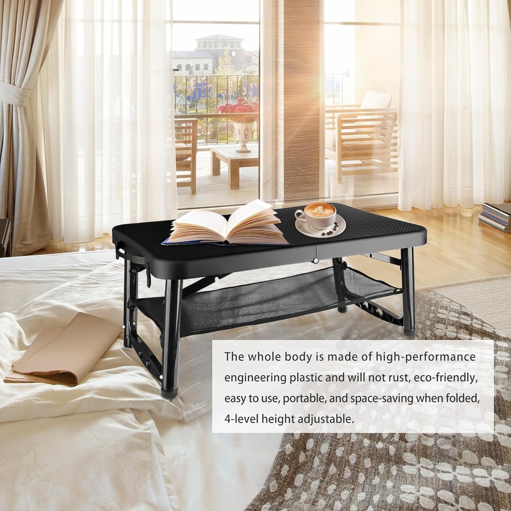 2 In 1 Folding Potable Table and Stool Set /طقم طاولة متنقلة قابلة للطي مع مقعد 2 في 1