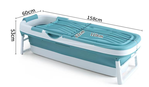 Foldable Bathtub 158x60x53cm/بانيو قابل للطي