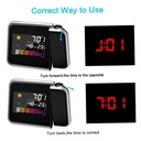 Digital Screen Calendar Clock with Time Projector and Weather /شاشة تقويم مع جهاز عرض الوقت والطقس