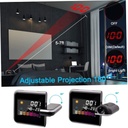 Digital Screen Calendar Clock with Time Projector and Weather /شاشة تقويم مع جهاز عرض الوقت والطقس
