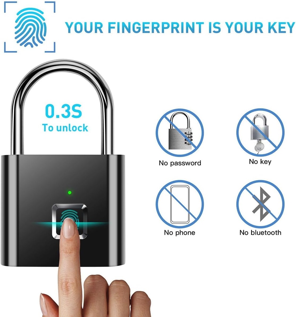 Fingerprint Lock / قفل بالبصمة الإصبع