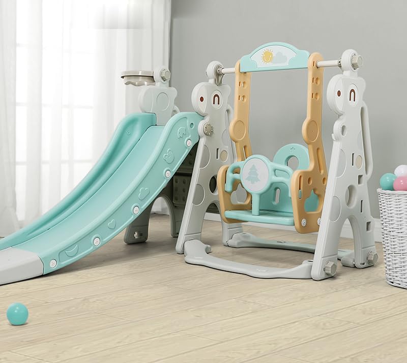 INDOOR PLASTIC KIDS SLICE AND SWING 130x140x108cm/زحليقة وأرجوحة بلاستيكية داخلية للأطفال