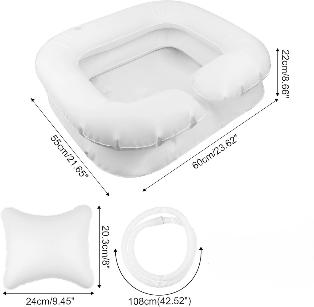 Hair Washing Shampoo Inflatable Basin /حوض غسيل الشعر والشامبو القابل للنفخ