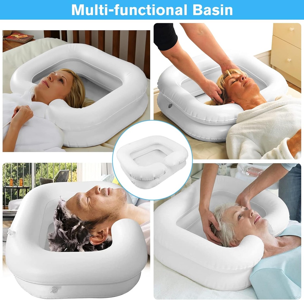 Hair Washing Shampoo Inflatable Basin /حوض غسيل الشعر والشامبو القابل للنفخ