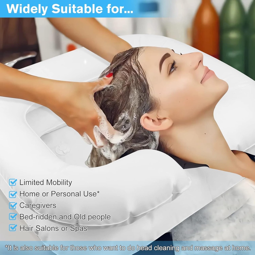 Hair Washing Shampoo Inflatable Basin /حوض غسيل الشعر والشامبو القابل للنفخ