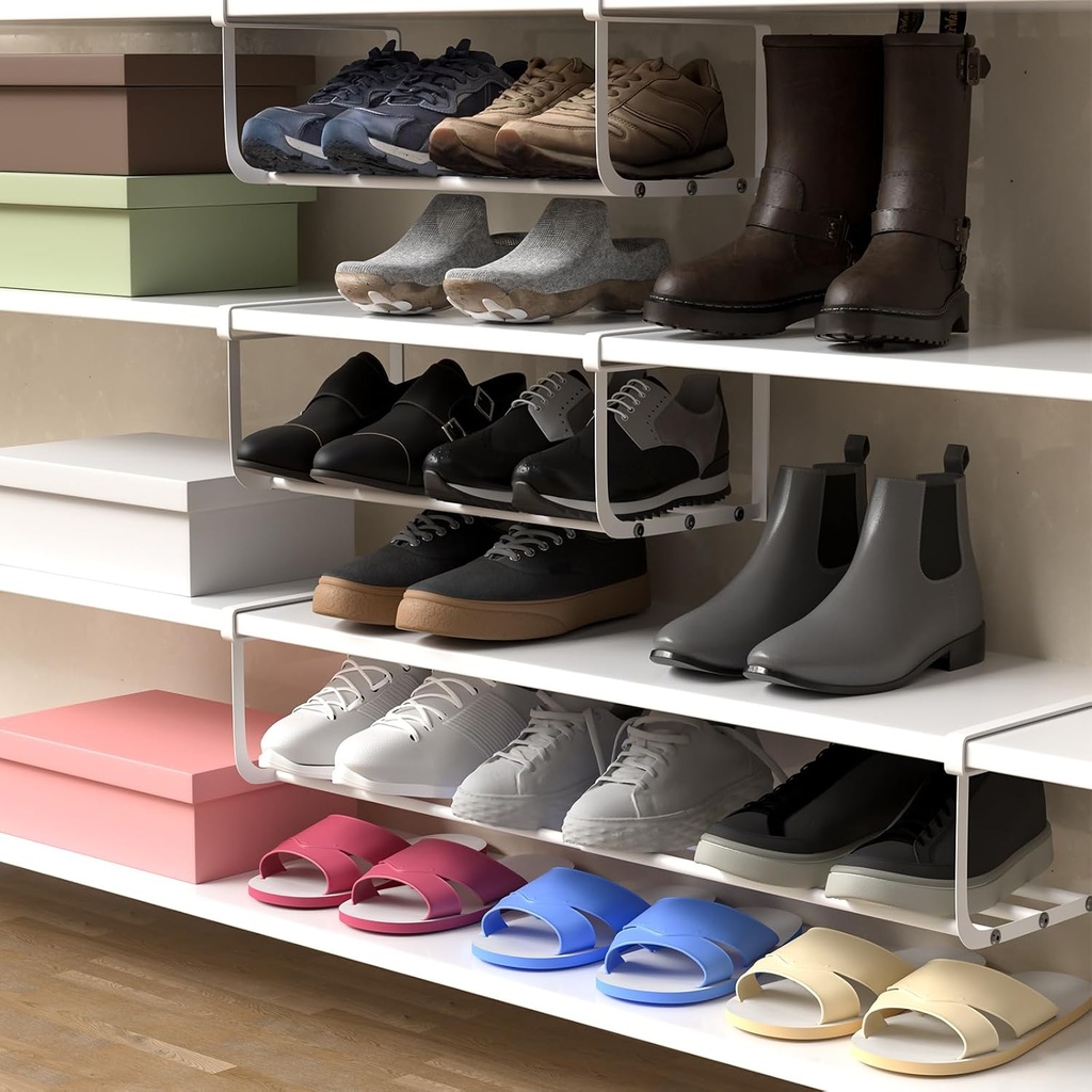 Expandable Shoe Rack Organizer for Closet 40-70cm/منظم أحذية قابل للتوسيع للخزانة 40-70 سم